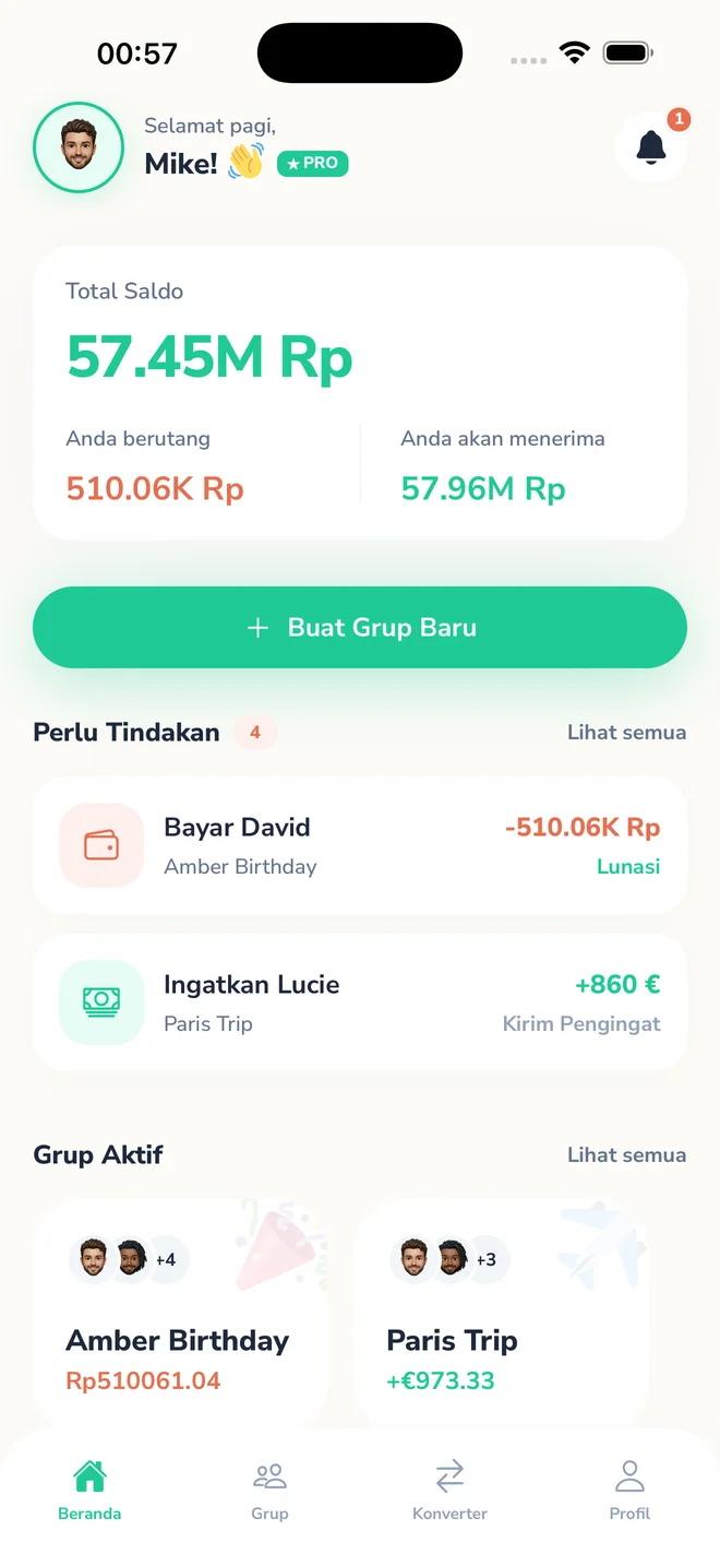 Dasbor utama