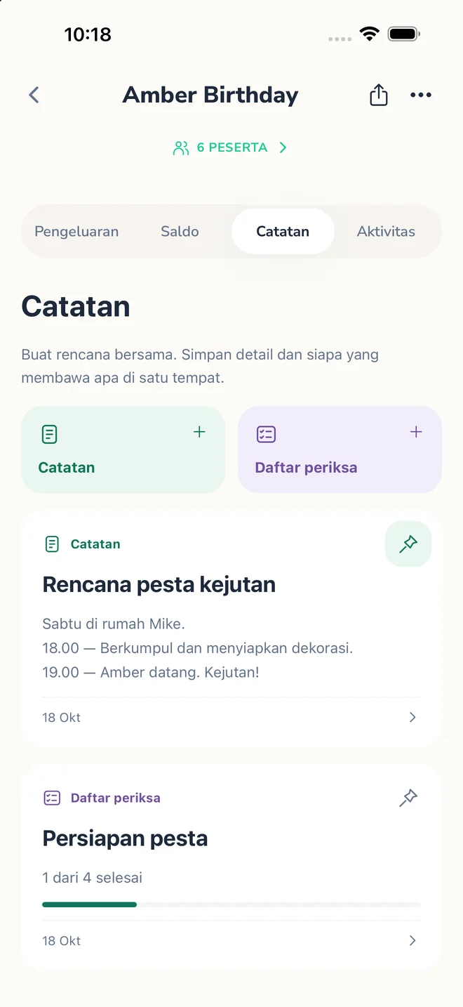 Catatan bersama